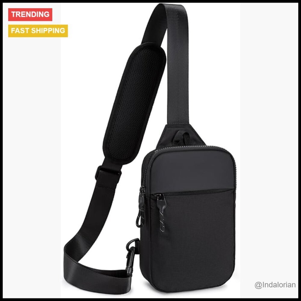 RFID Blocking Sling Backpack Crossbody Chest Bag Unisex Travel Casual Utility